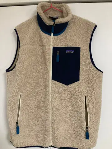 파타고니아 플리스 베스트 베이지/네이비