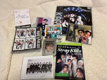 Stray Kids 굿즈 세트 CD 포토 카드 잡지 사인 포함