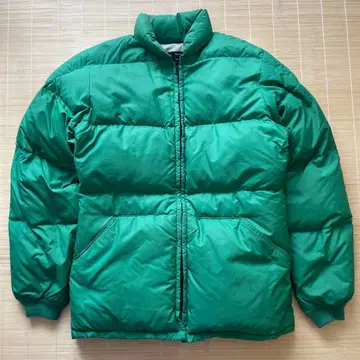 70s 빈티지 다운 자켓 게코 그린