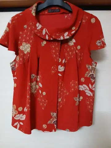 시선당 요시노부 오오스에 일본풍 패턴 상의 볼레로