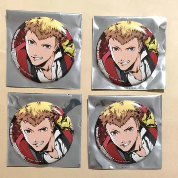 페르소나 5 사카모토 류지 캔뱃지 4점 새상품