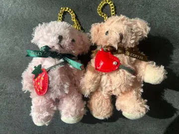 타리즈 커피 베어풀 스트로베리&하트 커플 세트