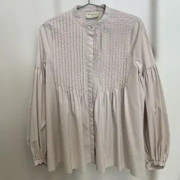 유나이티드 애로우즈 벌룬 턱 블라우스 36 핑크