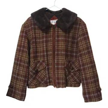 CHILD WOMAN 체크 퍼 자켓 차일드우먼