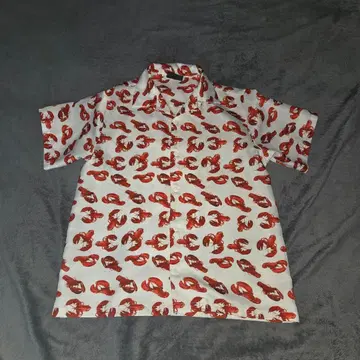 [ 레어 ] SLOPER 슬로퍼 랍스터 패턴 셔츠 구제 의류