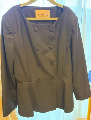 새상품급 Dress Lab 블랙 노카라 자켓