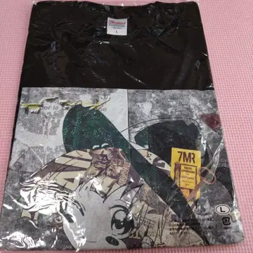 [ 한정품 ] 마녀미라쿠룬 T셔츠 L사이즈 유루유리 나모리 이치진샤 블랙