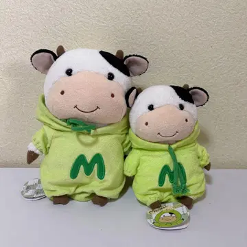 미사용 새상품 나이토 디자인 연구소 모몽 후드티 봉제 인형 2세트