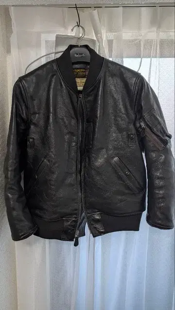 레어 사이즈 버즈릭슨 올 가죽 MA-1 윌리엄 깁슨 44