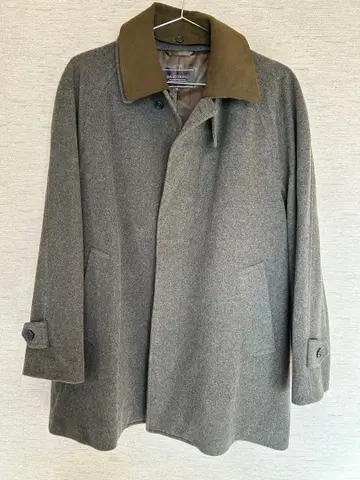 BALESTRINO 울 캐시미어 그레이 체스터 코트