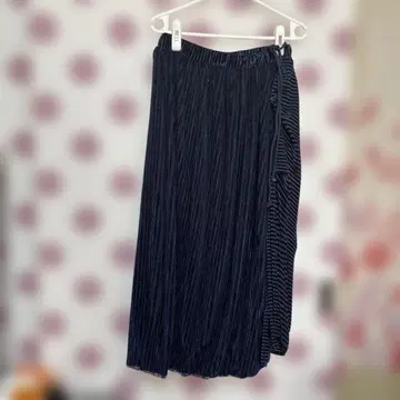 플라보아 다크 블루 벌룬 롱 스커트