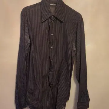 EMPORIO ARMANI 스트라이프 긴팔 셔츠