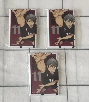 하이큐 TO THE TOP 스퀘어 캔뱃지 미야 오사무 이나리자키