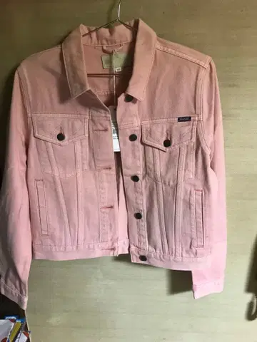 Wrangler 핑크 데님 자켓 10
