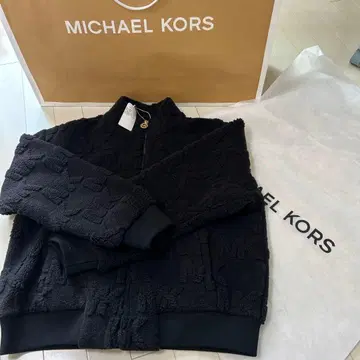 MICHAEL KORS 블랙 플리스 자켓