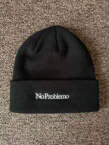 No Problemo 니트 모자 비니 블랙