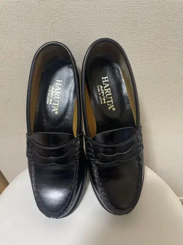 24시간 이내 발송 HARUTA 블랙 로퍼 23cmEE