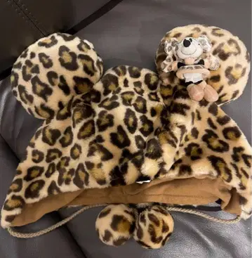 미니 팬캡 레오파드 무늬