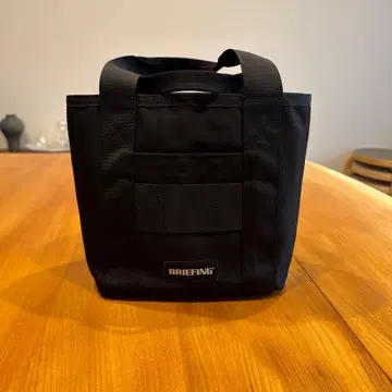 BRIEFING 블랙 미니 토트백