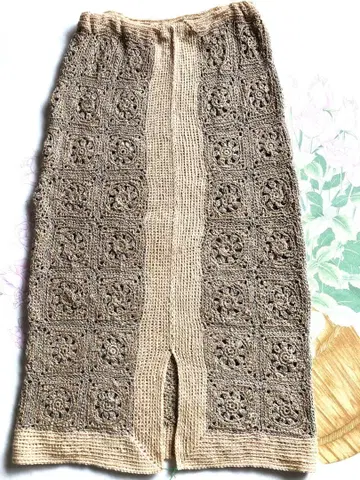 손뜨개질 스커트