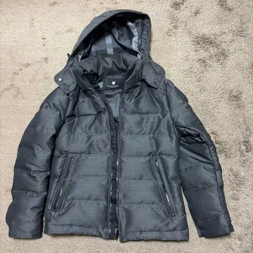 BLACK LABEL 후드 부착 다운 자켓 블랙 M