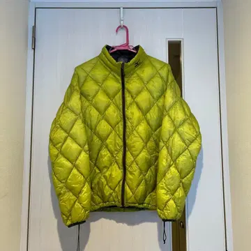 Mizuno 라임 그린 다운 자켓