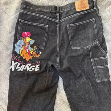 XLARGE 다크 그레이 데님 36