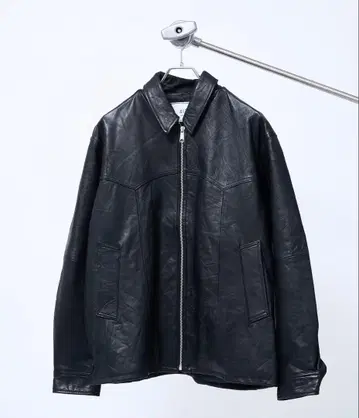 EDIFICE UPCYCLE LETHER BLOUSON