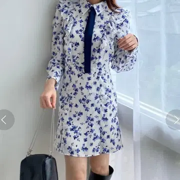 컨디션 최상 snidel 프린트 프릴 미니 원피스