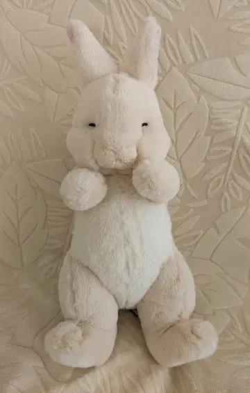 무릎 토끼 스야스야 베이지 산레몬 봉제 인형 포근포근 무릎 시리즈