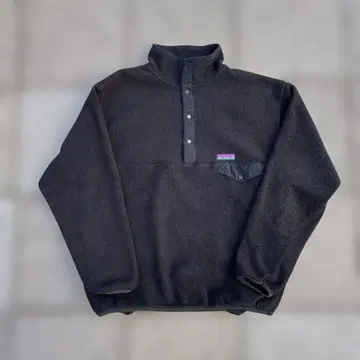 90s GAP 플리스 스냅T 블랙 M 사이즈