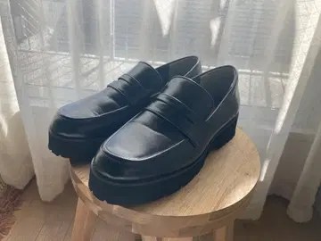 1회 착용 에스페란자 로퍼 블랙 통굽