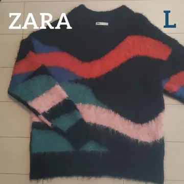 [ ZARA ] 모헤어 컬러풀 니트 남성용 L 사이즈 ( USA )