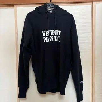 Champion Reverse Weave 후드티 L 사이즈 블랙