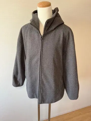 시착만 한 상품 POPE PICNIC 헤링본 무늬 후드 부착 코트 38