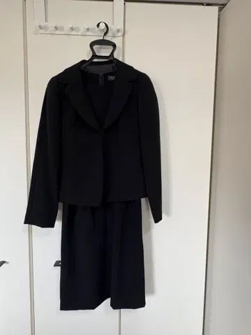 상복 원피스 자켓 리본 블랙 수트