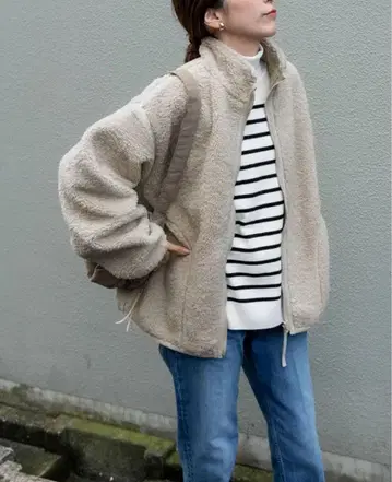 어반 리서치 도어즈 자켓 코트 리버서블 보아 블루종