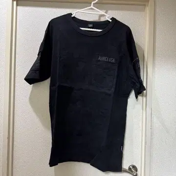 AVIREX USA 블랙 T셔츠