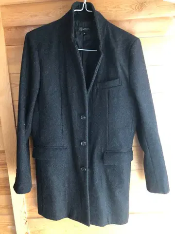 MICHEL KLEIN 체스터 코트 46 다크 그레이