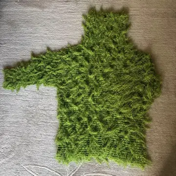 이세이 미야케 모코모코 그린 가디건