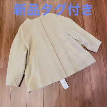 [택 포함 새상품] 저널 스탠다드 레더쥬 노카라 자켓 36