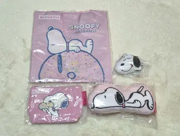 스누피 행운 복권 제일복권 4점 핑크 세트