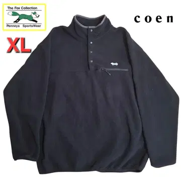 페니즈 폭스 코엔 별주 플리스 풀오버 블랙 jc XL