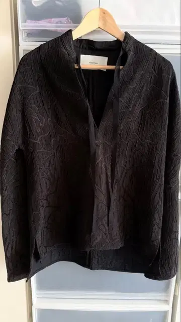 todayful 자카드 스키퍼 풀오버 블루종