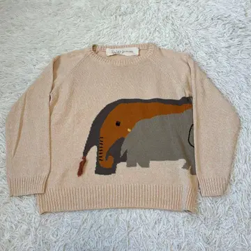 아틀리에 드 사봉 코끼리 니트 린넨 코튼 스웨터