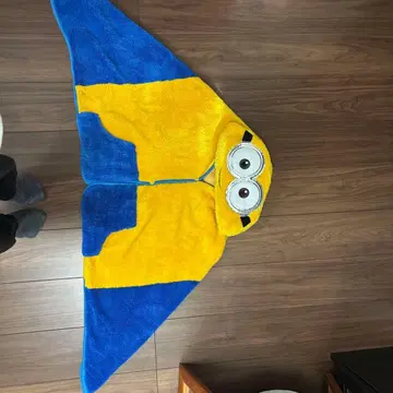 미니언 후드 부착 담요 유니버셜 USJ 판초