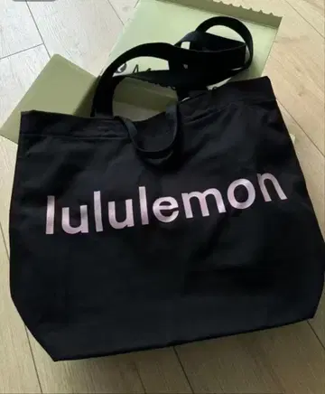 lululemon 에코백 블랙 토트백