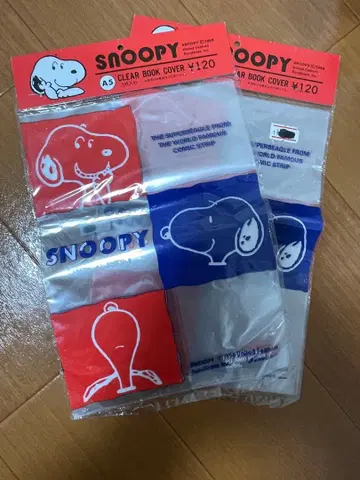 스누피 레트로 클리어 북커버