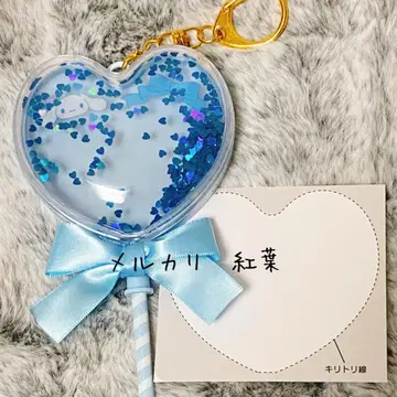 [ 산리오 ] 시나모롤 하트형 벌룬 키링 1