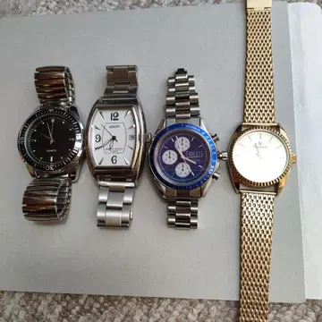 남성용 아날로그 디지털 시계 세트